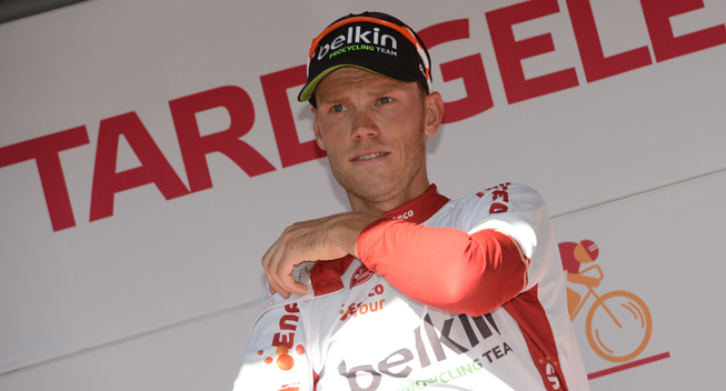 Eneco Tour 2013 5 etape enkeltstart Lars Boom podiet