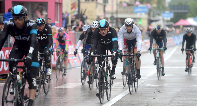 Giro2013 12 etape Bradley Wiggins taber tid