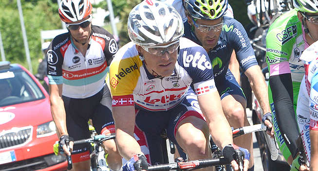 Giro2013 13 etape Lars Bak udbrud  
