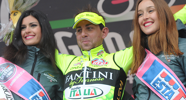Giro2013 14 etape Mauro Santambrogio podiet