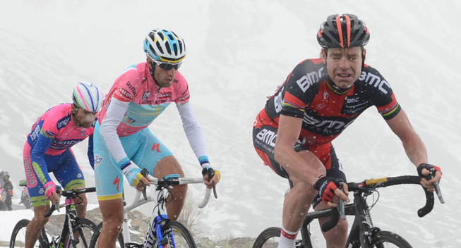 Giro2013 15 etape Cadel Evans og Vincenzo Nibali  