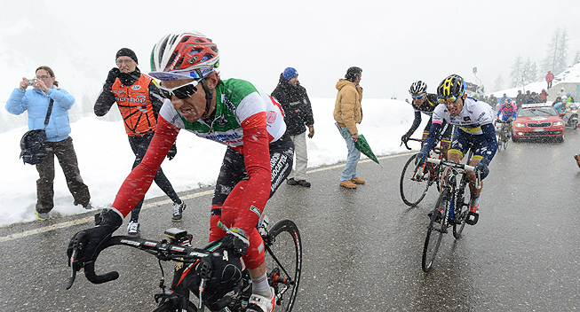 Giro2013 20 etape 2013 Franco Pellizotti og Rafal Majka