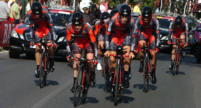 Giro2013 2 etape TTT BMC Racing Team