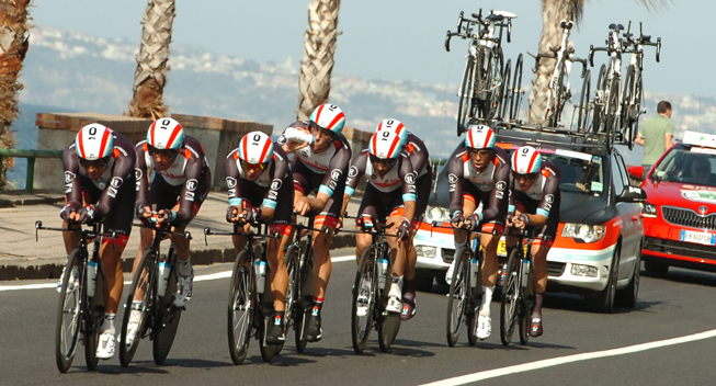 Giro2013 2 etape TTT RadioShack - Leopard