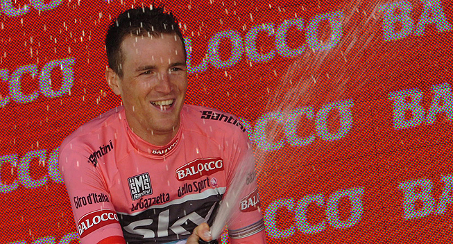 Giro2013 2 etape TTT Salvatore Puccio podiet i rosa 