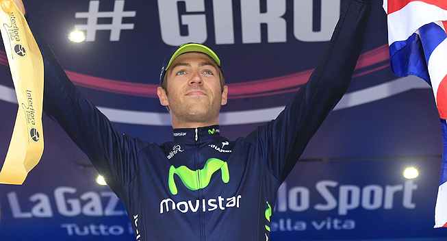 Giro2013 8 etape Enkeltstart Alex Dowsett podiet    