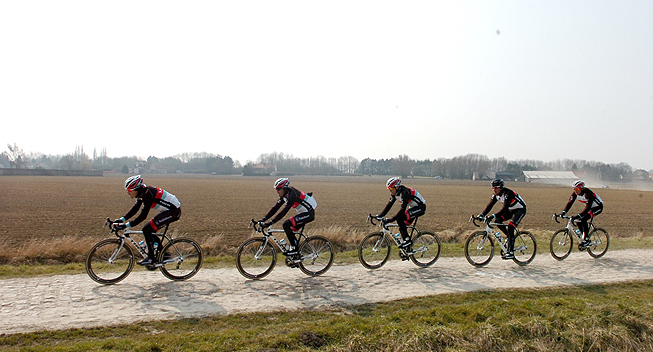 Paris-Roubaix prerace Radioshack
