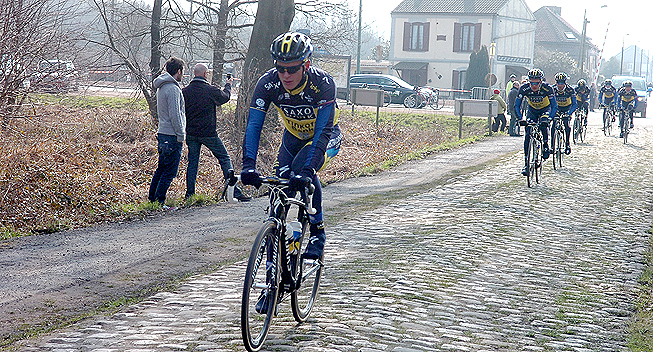 Paris-Roubaix prerace Saxo-Tinkoff Arenberg 