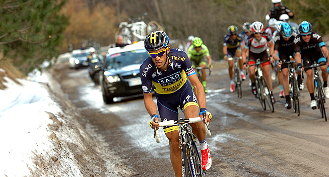 Tirreno-Adriatico 4 etape Alberto Contador angreb