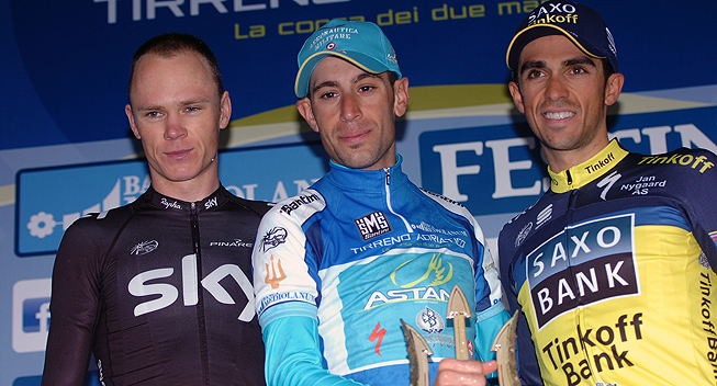 Tirreno-Adriatico 7 etape Chris Froome Vincenzo Nibali Alberto Contador podiet