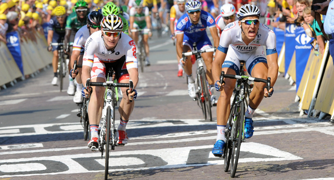 TdF2013 10 etape spurt Marcel Kittel og Andre Greipel  