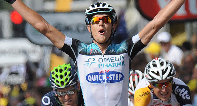 TdF2013 14 etape spurt Matteo Trentin sejr  