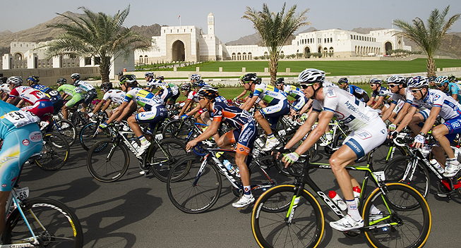 Oman2013 5 etape peloton