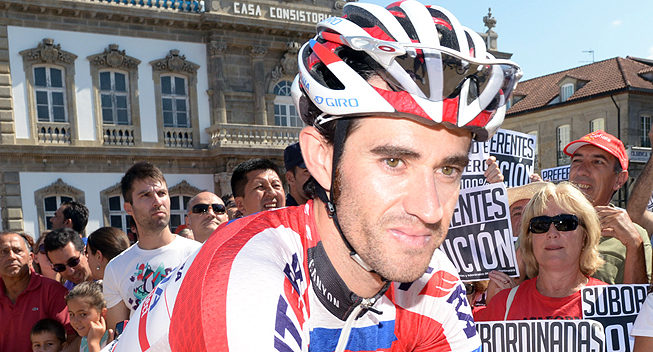 Vuelta 2013 2 etape Daniel Moreno Fernandez prestart