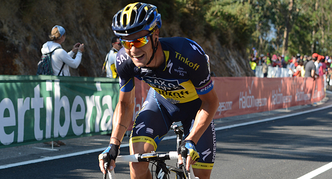Vuelta 2013 2 etape Nicolas Roche angreb