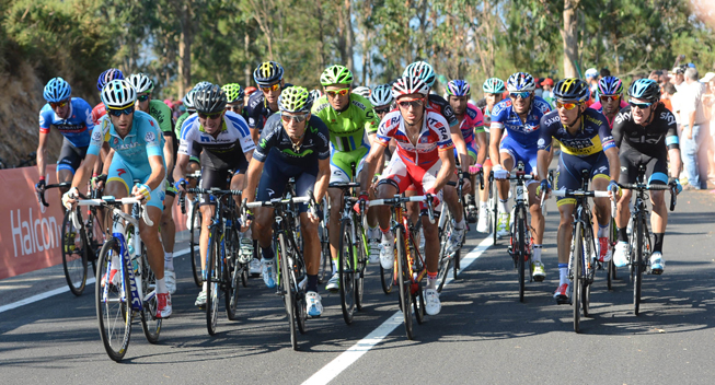 Vuelta 2013 2 etape favoritgruppen sidste stigning