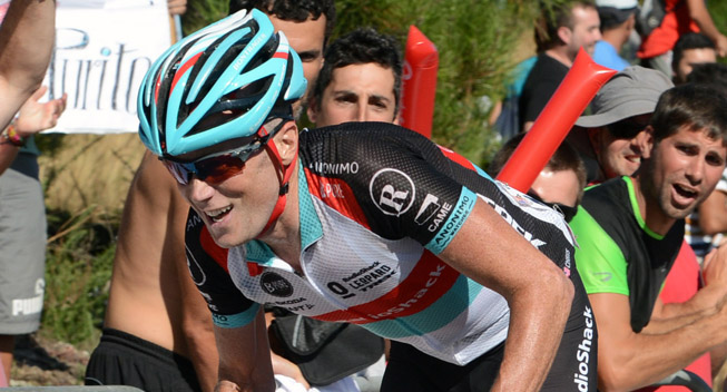 Vuelta 2013 3 etape Chris Horner angriber
