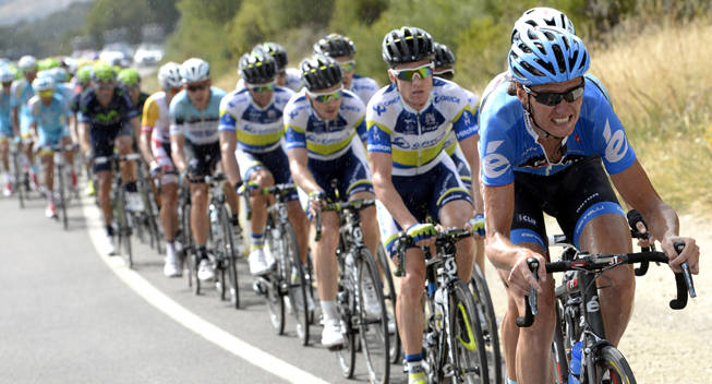Vuelta 2013 5 etape Johan Van Summeren arbejder