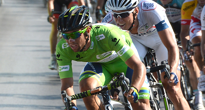 Vuelta 2013 7 etape Michael Matthews i feltet