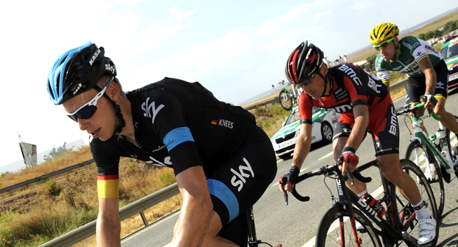 Vuelta 2013 7 etape udbrud Christian Knees