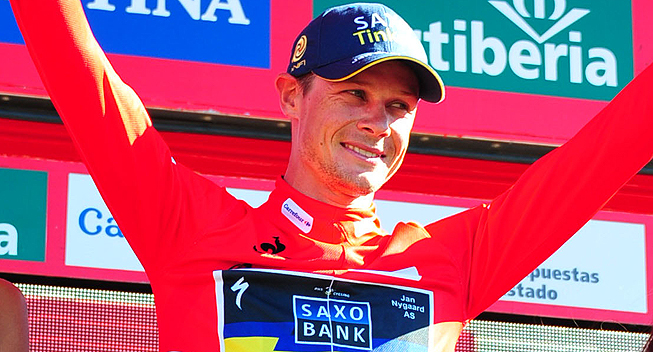 Vuelta 2013 8 etape Nicolas Roche podiet 