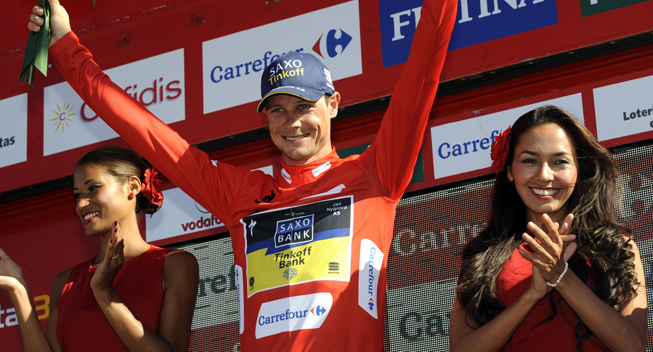 Vuelta 2013 8 etape Nicolas Roche podiet  