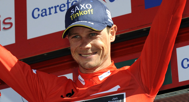 Vuelta 2013 8 etape Nicolas Roche podiet   