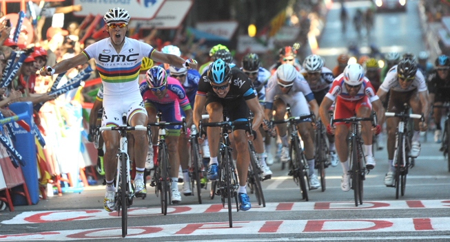 Vuelta 2013 12 etape spurt Philippe Gilbert sejr