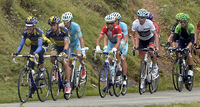 Vuelta 2013 15 etape Chris Anker Sorensen arbejder