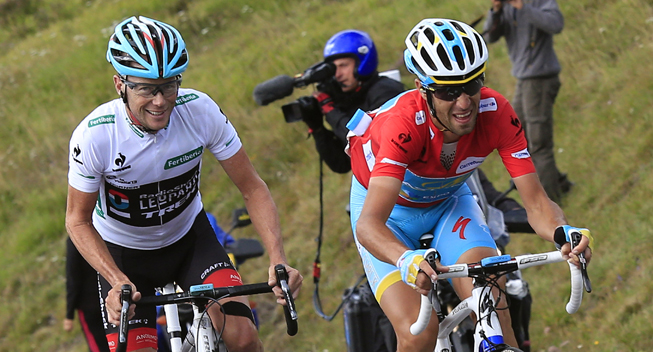 Vuelta 2013 15 etape Vincenzo Nibali og Christopher Horner