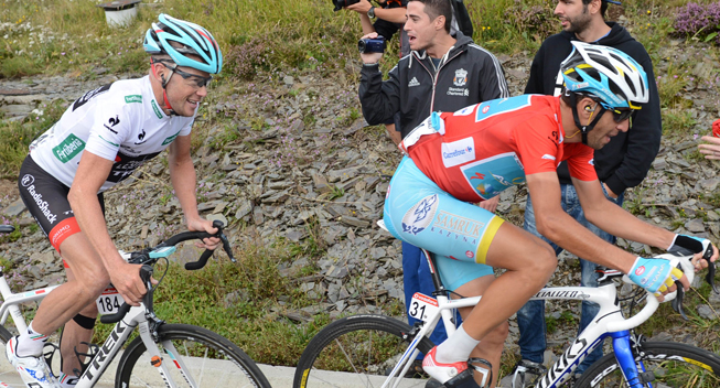 Vuelta 2013 15 etape Vincenzo Nibali og Christopher Horner   