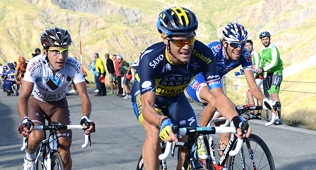 Vuelta 2013 16 etape Nicolas Roche og Domenico Pozzovivo 
