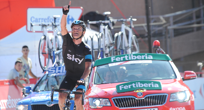 Vuelta 2013 18 etape Vasil Kiryenka sejr