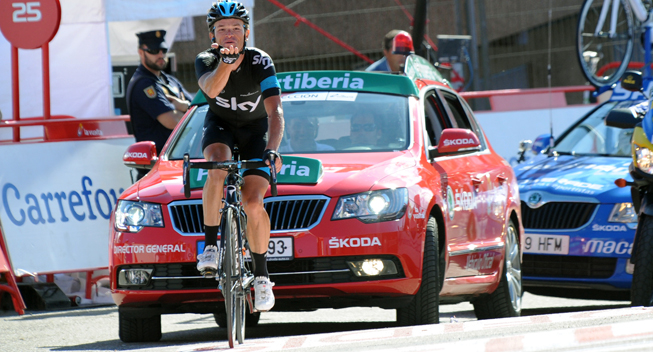 Vuelta 2013 18 etape Vasil Kiryienka vinder