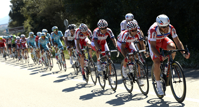 Vuelta 2013 19 etape Katusha arbejder