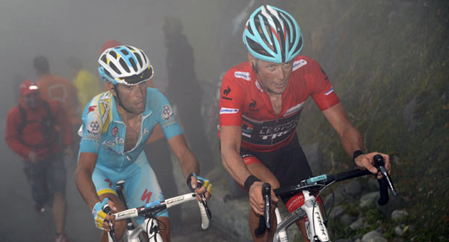 Vuelta 201 20 etape Christopher Horner og Vincenzo Nibali