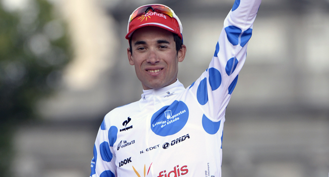 Vuelta 2013 21 etape Nicolas Edet podiet i prikker