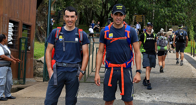 Kilimanjaro 2014 Alberto Contador og Bruno Pires