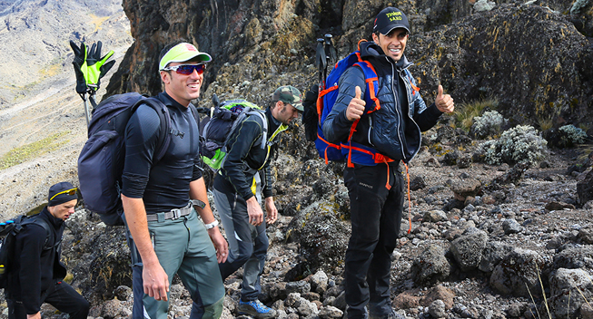 Kilimanjaro 2014 opad Alberto Contador