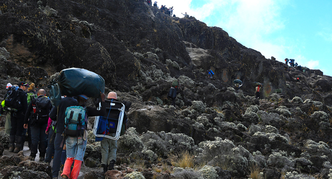 Kilimanjaro 2014 opad  