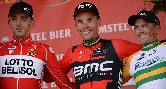 Philippe Gilbert started the day in his BMC kit
Photo:  (cyclingquotes.com). 