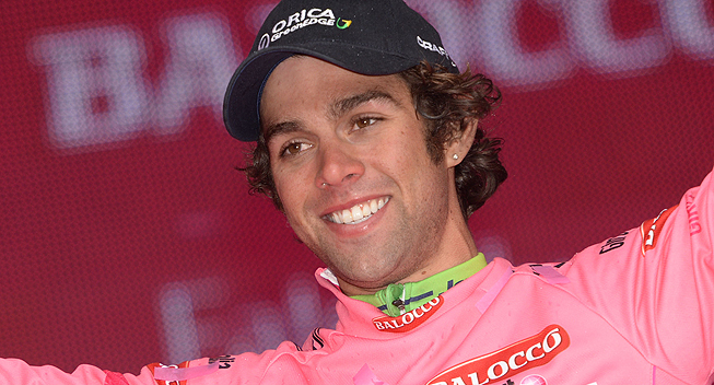 Giro 2014 2 etape Michael Matthews podiet rosa 