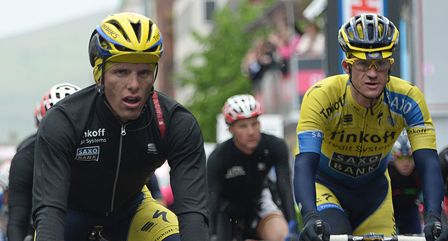 Giro 2014 2 etape Rafal Majka og Michael Rogers