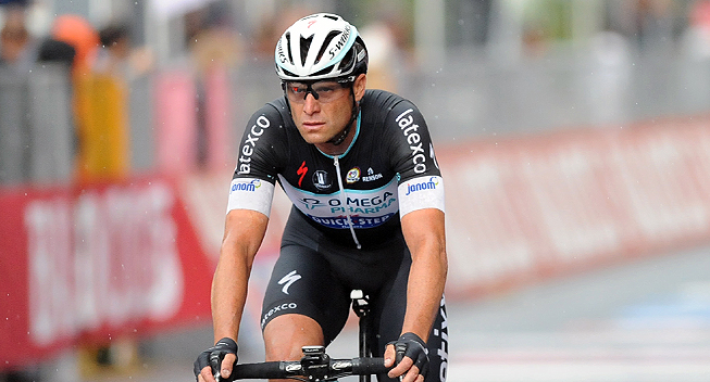 Photo: Alessandro Petacchi is likely to retire from professional cycling with the end of the 2014 season, as the Omega Pharma- Quick Step manager Patrick Lefevere confirmed that the Belgian team will not extend his contract. 