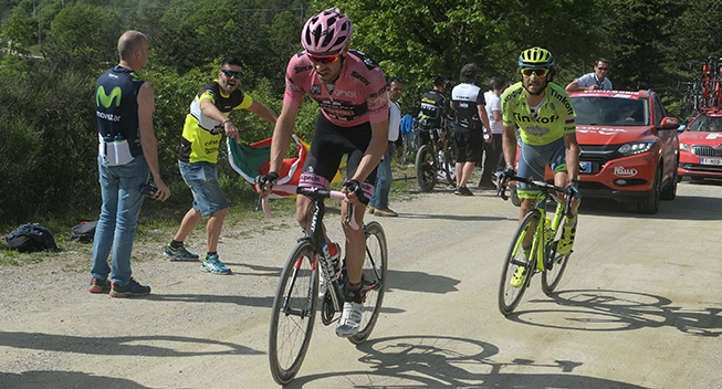 Giro 2016 8 etape Tom Dumoulin og Manuele Boaro