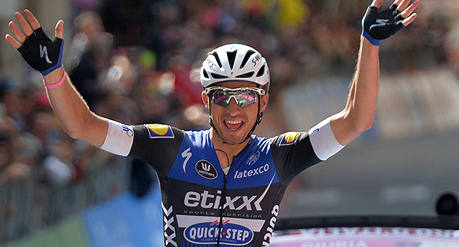 Giro dItalia 2016 8 etape Gianluca Brambilla sejr 