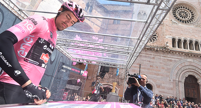 Giro dItalia 2016 8 etape Tom Dumoulin indskrivning