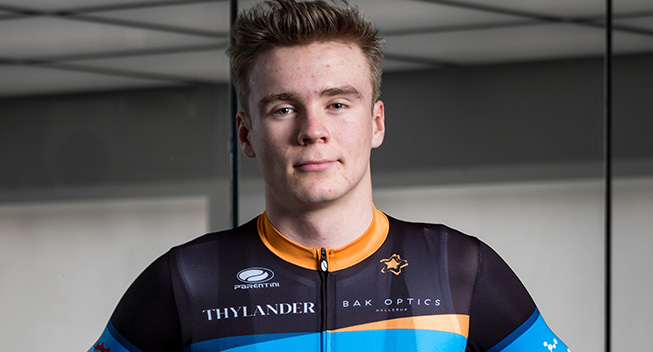 Dansk juniorrytter tæt på sejr i belgisk etapeløb