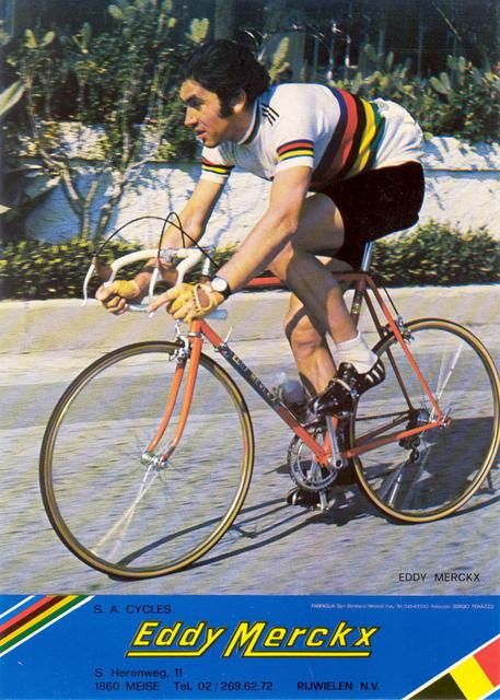 Eddy Merckx vandt Tour de France og Giro d'Italia i 1974. Foto: Velo-Pages